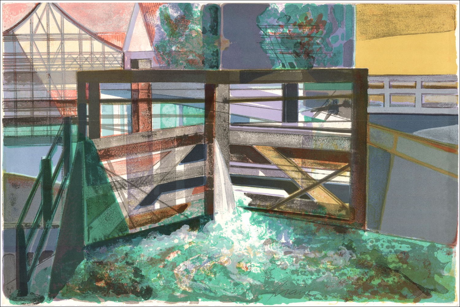 Camille Hfra_LatnIRE: geïllustreerd werk "Où passent nos rivières" 1975