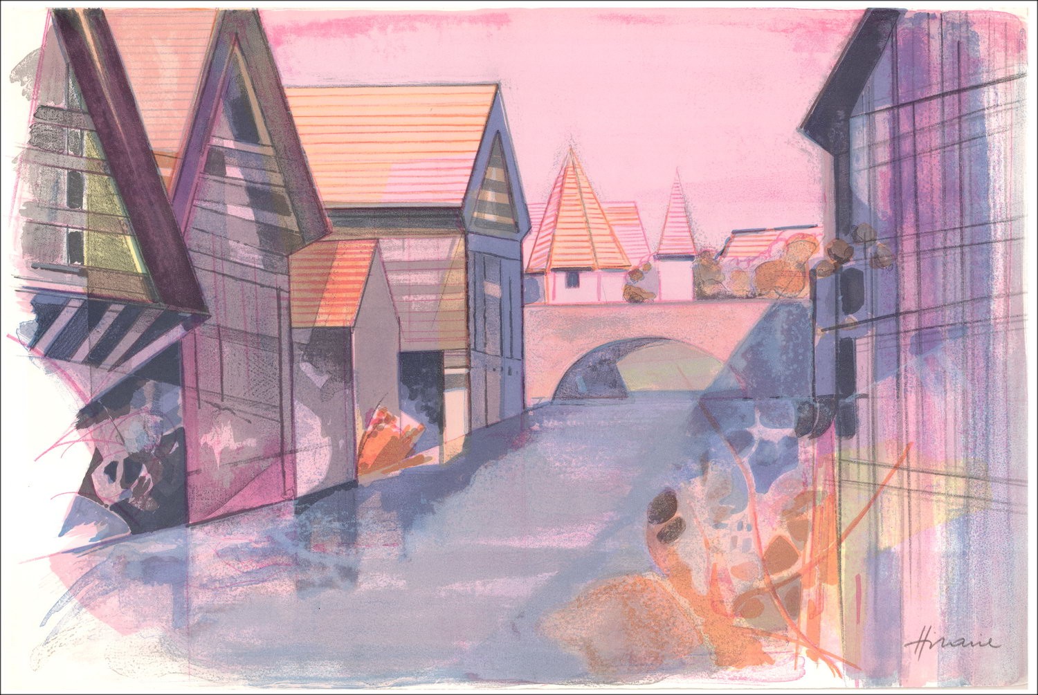 Camille Hfra_LatnIRE: geïllustreerd werk "Où passent nos rivières" 1975