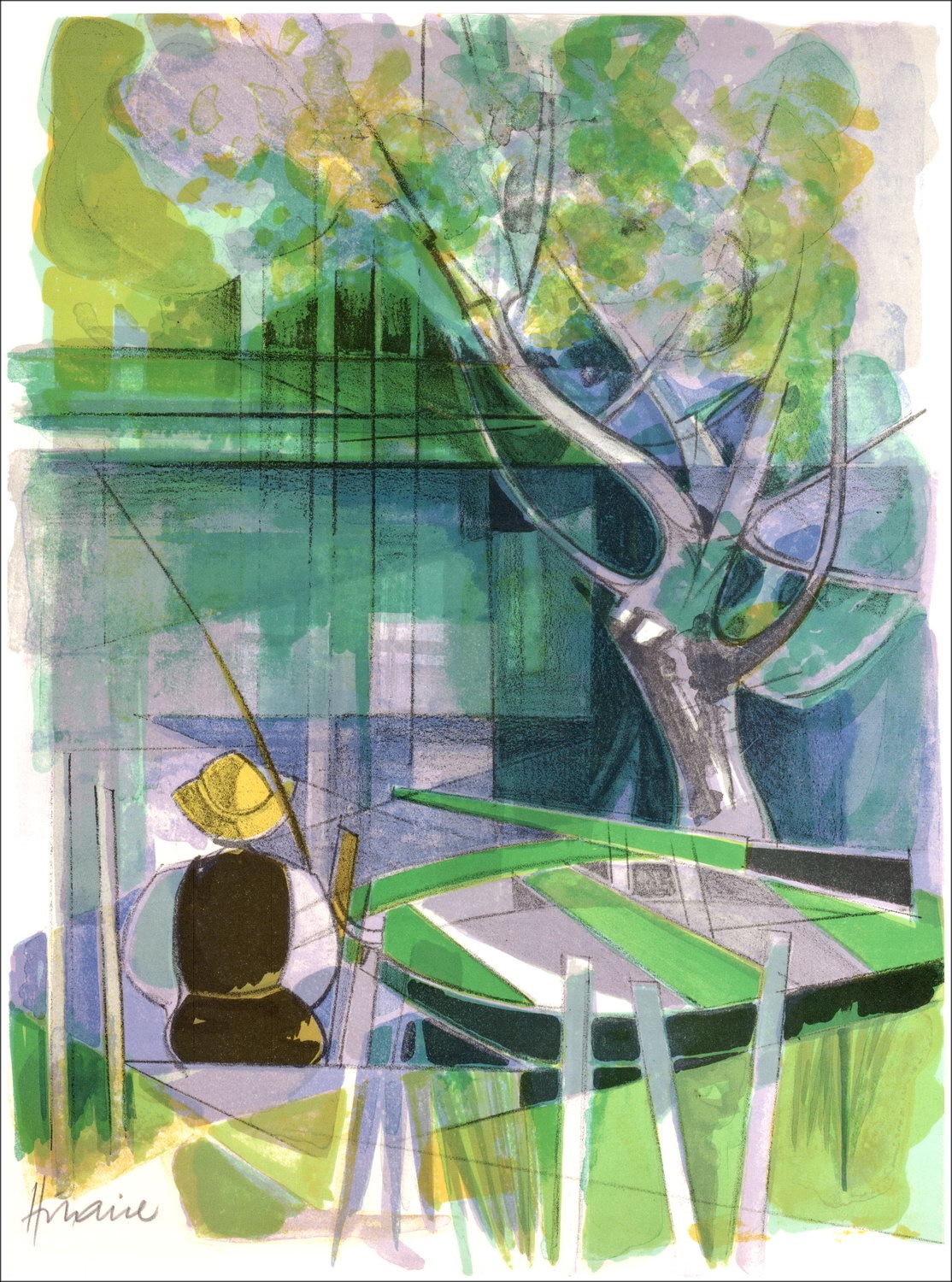 Camille Hilaire: libro illustrato "dove i nostri fiumi" 1975