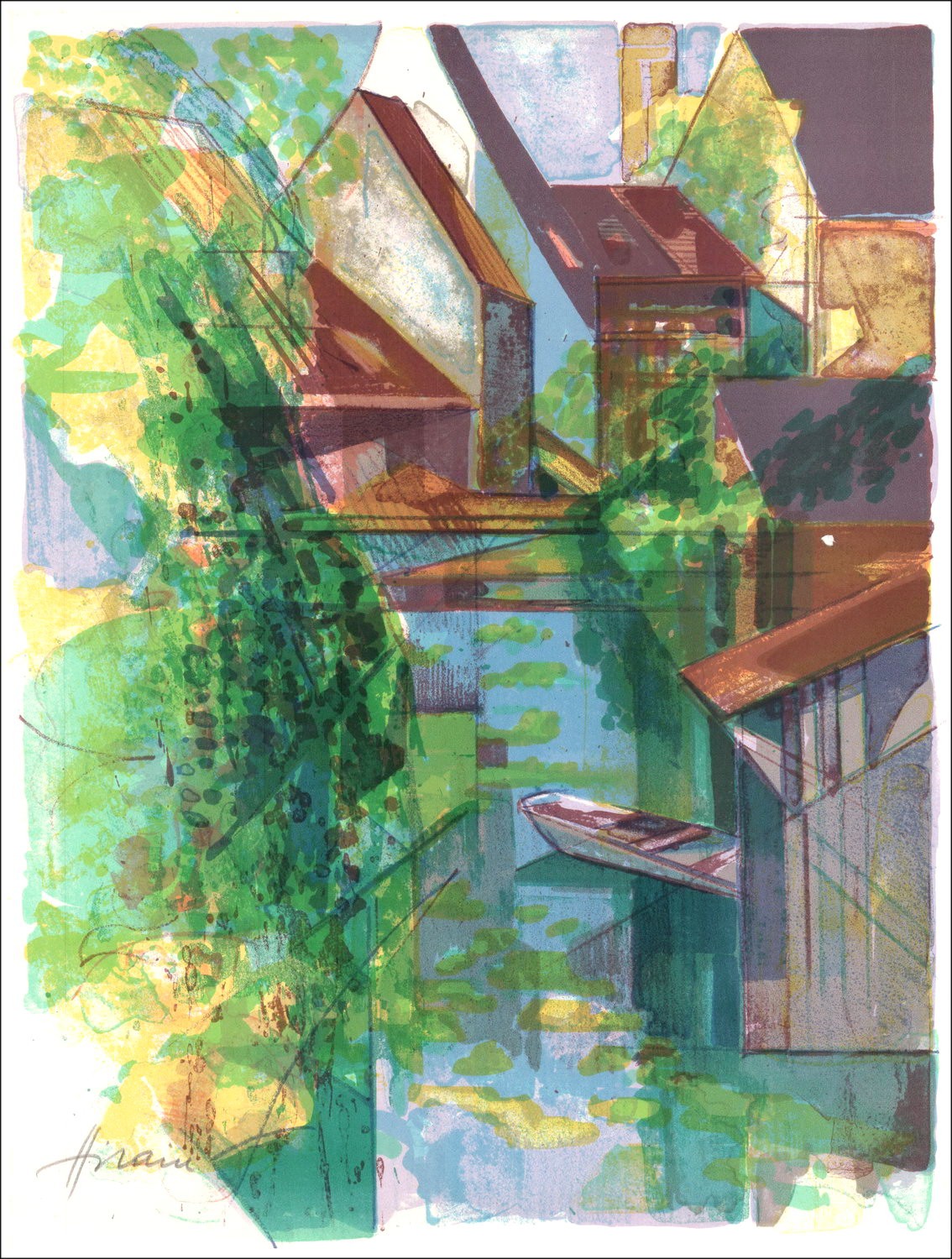 Camille Hfra_LatnIRE: geïllustreerd werk "Où passent nos rivières" 1975