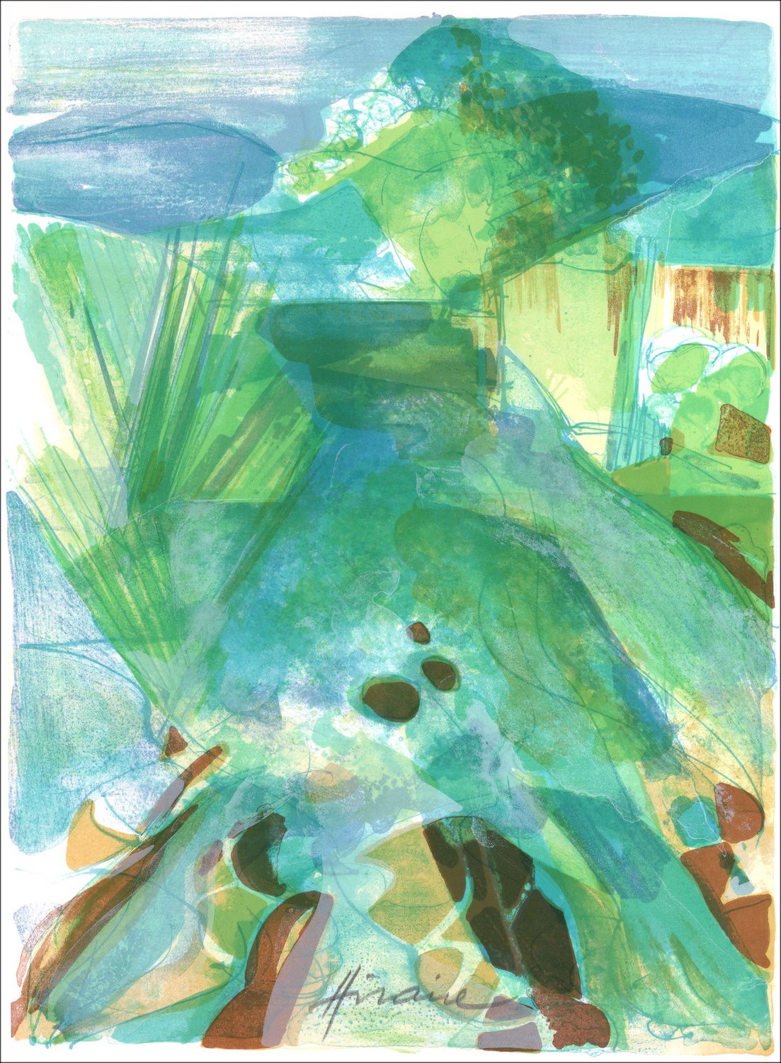 Camille Hfra_LatnIRE: geïllustreerd werk "Où passent nos rivières" 1975