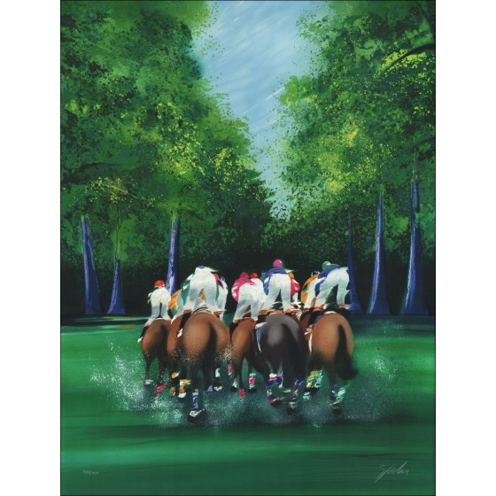 SPAHN Victor - Litografia originale "Cavallo"