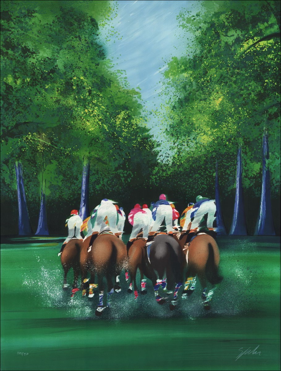 SPAHN Victor - Litografia originale "Cavallo"