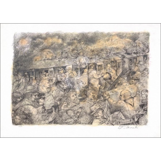 Lucien Philippe Moretti - Treno 1975 | Galleria 125
