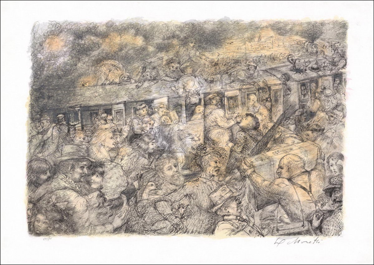 Lucien Philippe Moretti - Treno 1975 | Galleria 125