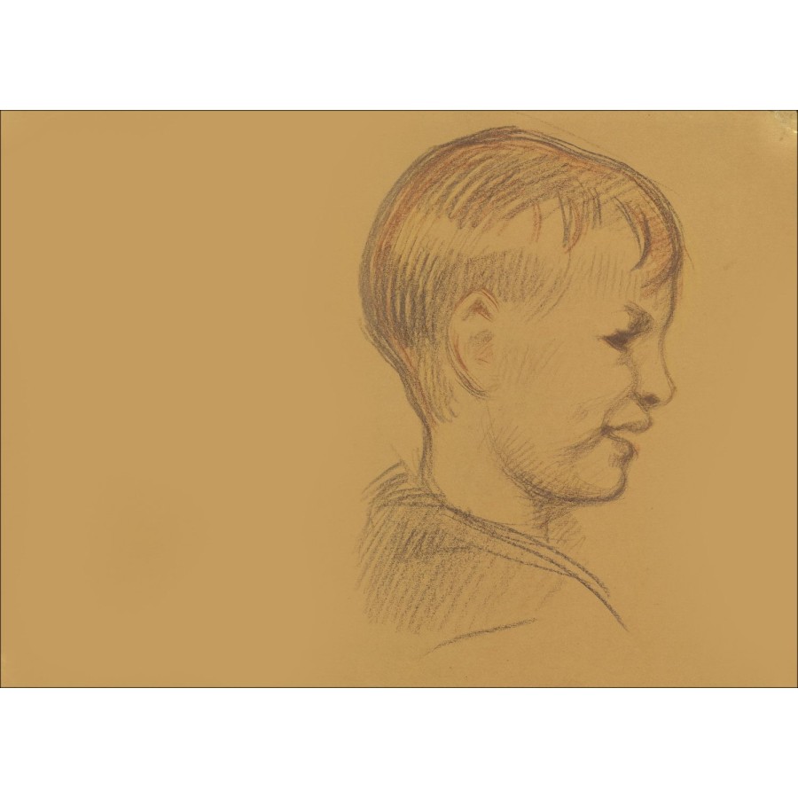 Victor probado - Dibujo a lápiz original 32x42cm Retrato