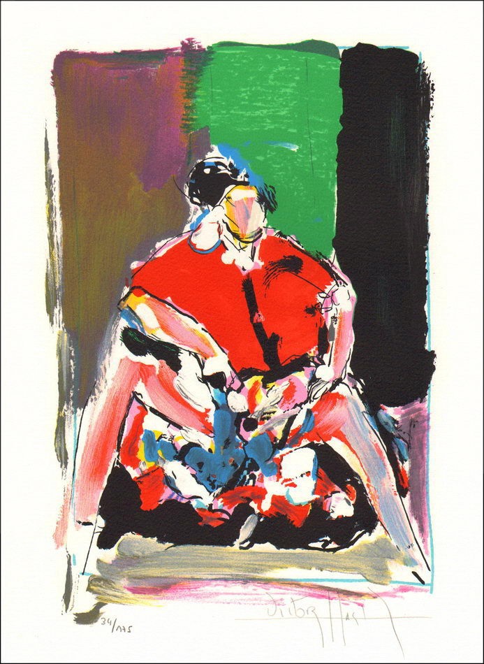 Victor Hasho Original Lithographie Spanisch kaufen 