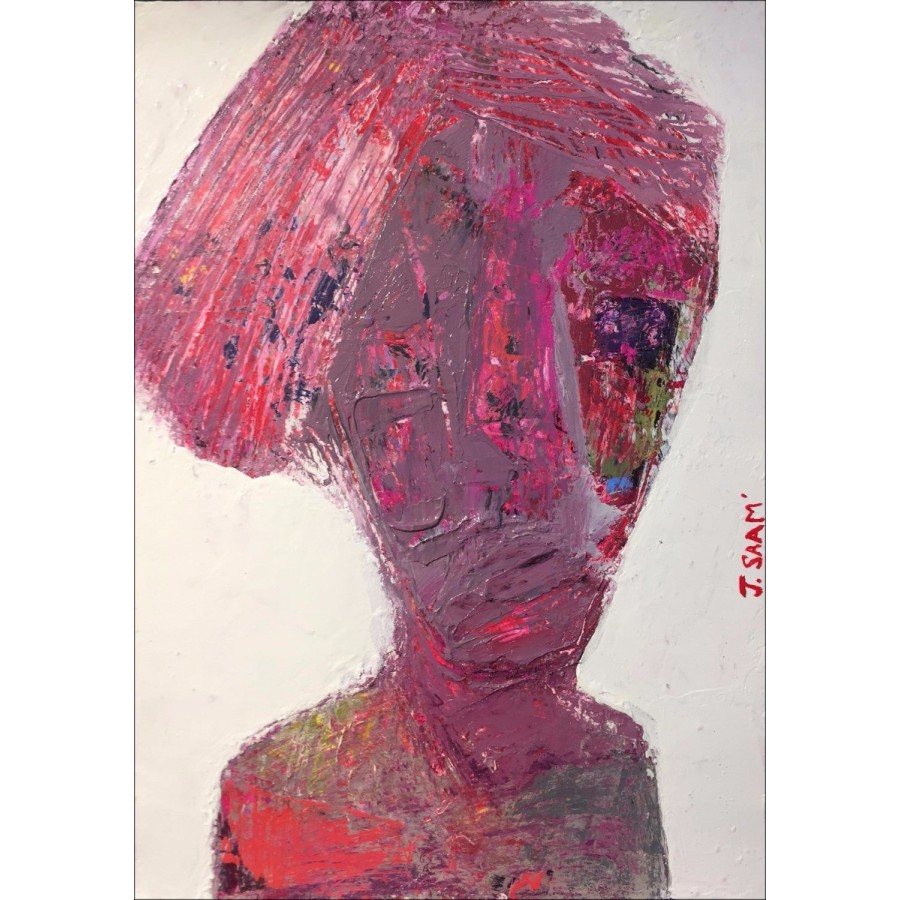 Jerome Saam - Acrilico originale Disegno su carta "First Fuck" 35x25cm
