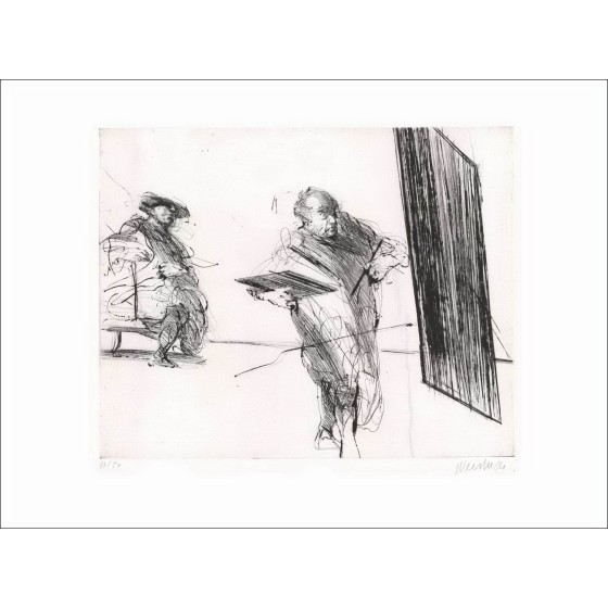 Acquista Claude Weisbuch ritratto rifinito incisione originale del 1973