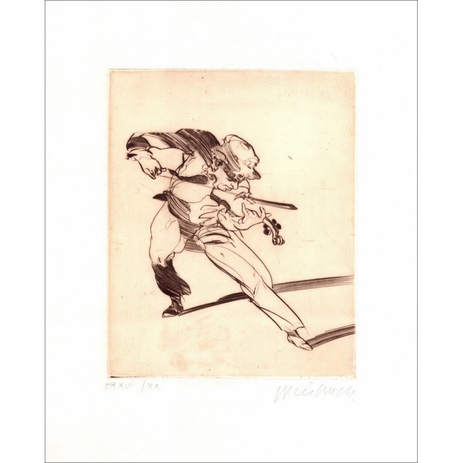 Buy The opening Claude WEISBUCH Original engraving