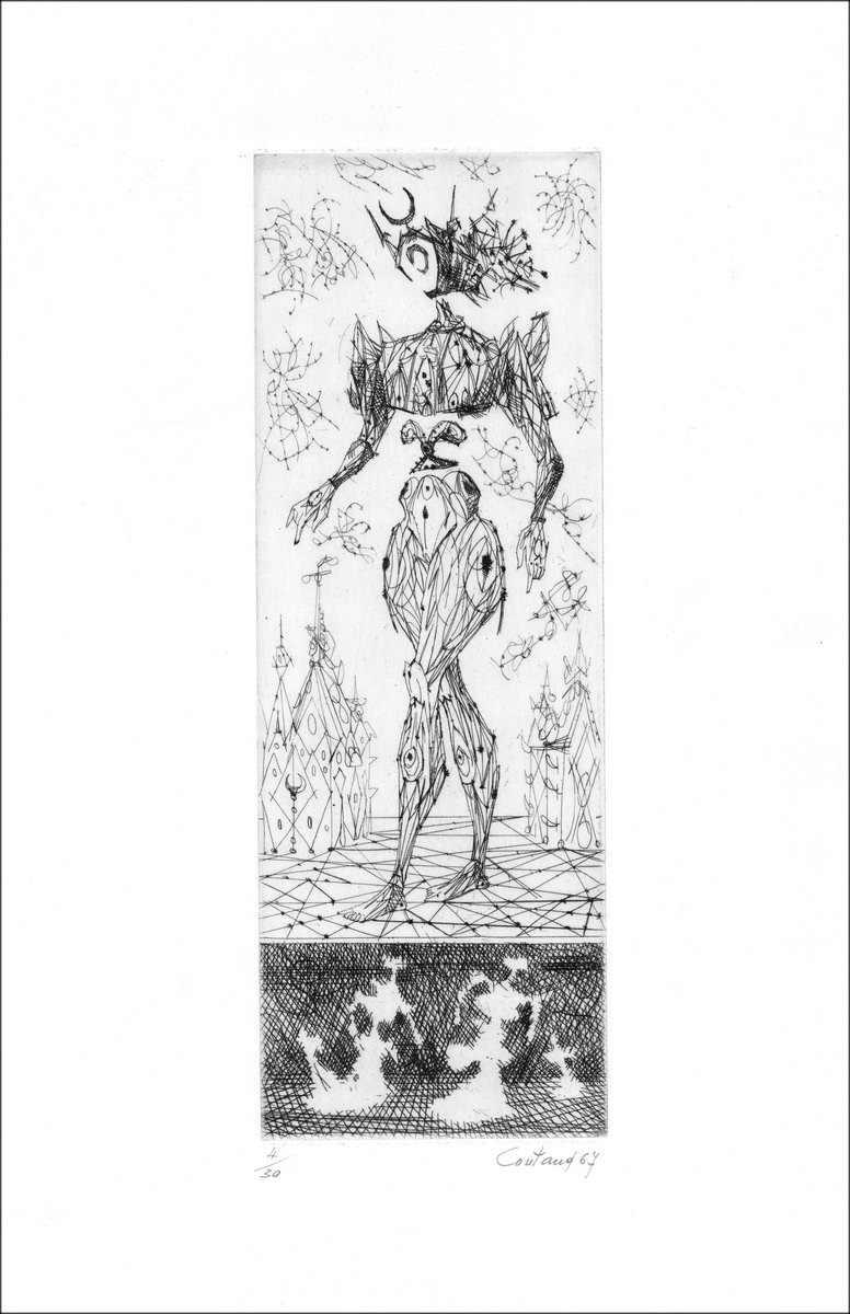 Comprar Grabado original Lucien coutaud Girl