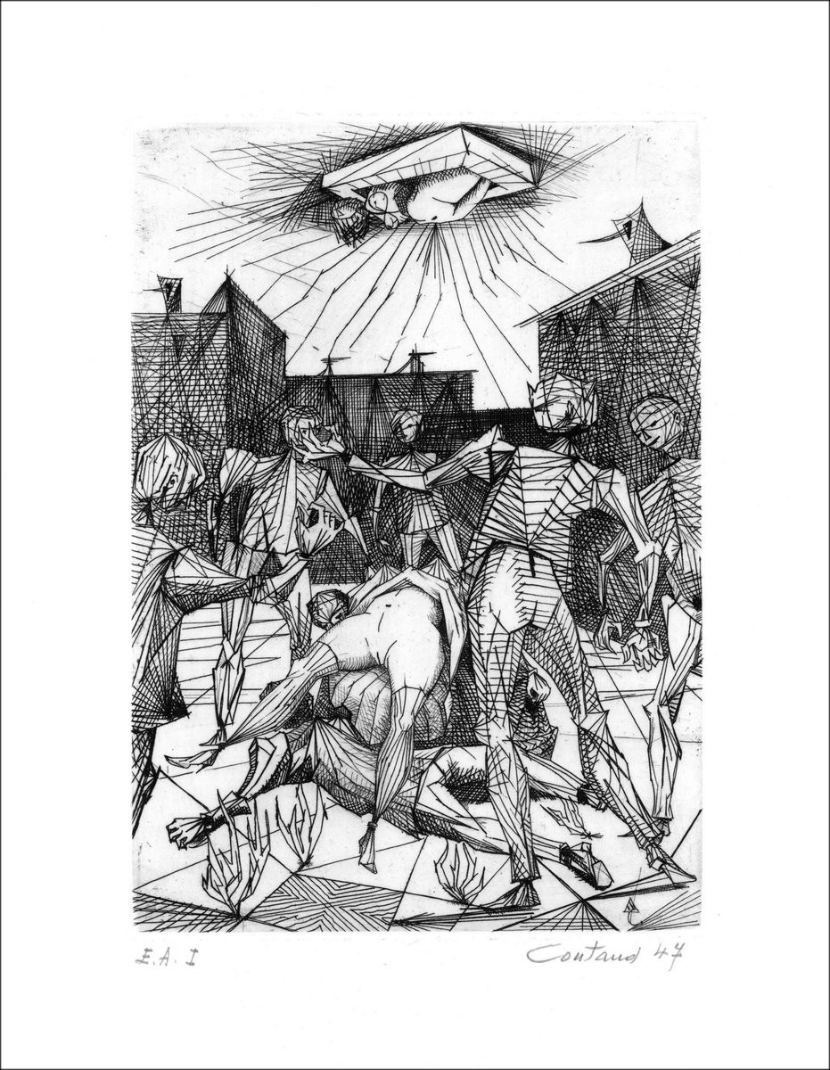 Purchase Original Original Lucien COUTAUD The Great Meeting
