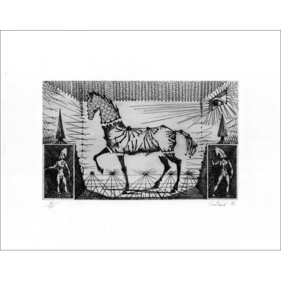 Kaufen Sie das Backsteinpferdchen Lucien Coutaud Original Gravur 