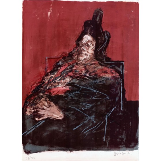 Acquistare Litografia originale Claude Weisbuch Seduta personaggio 