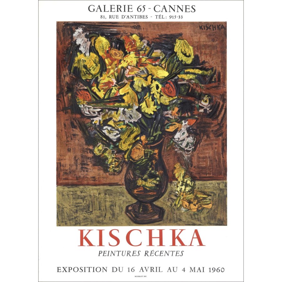 IsisCHCHKA - Lithfra_Latn "Expositie, Galerie 65, Cfra_Latn" 71x51cm - 1960 - Affiche MOURLOT