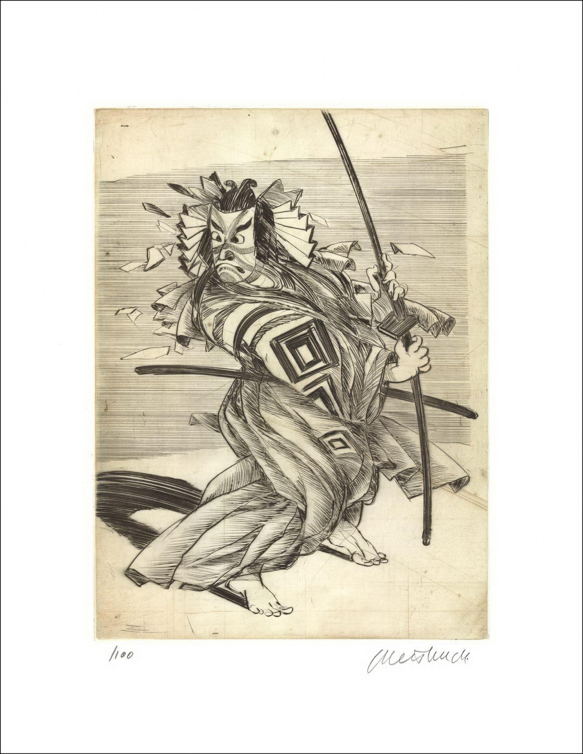 Comprar Grabado original Claude Weisbuch The Kabuki Dancer 2011