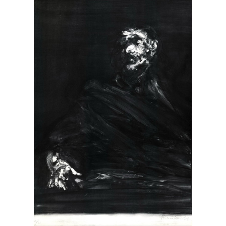 Acquista il litografia originale Claude Weisbuch Portrait 1970