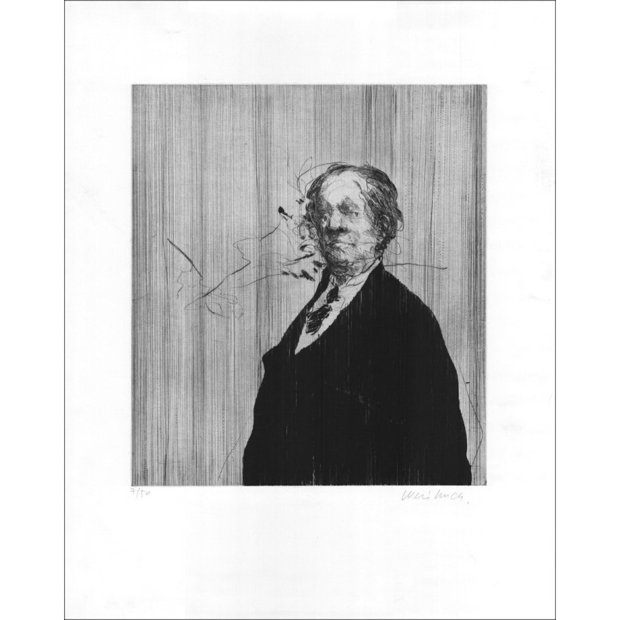 Achat Claude WEISBUCH Portret van een man Originele gravure