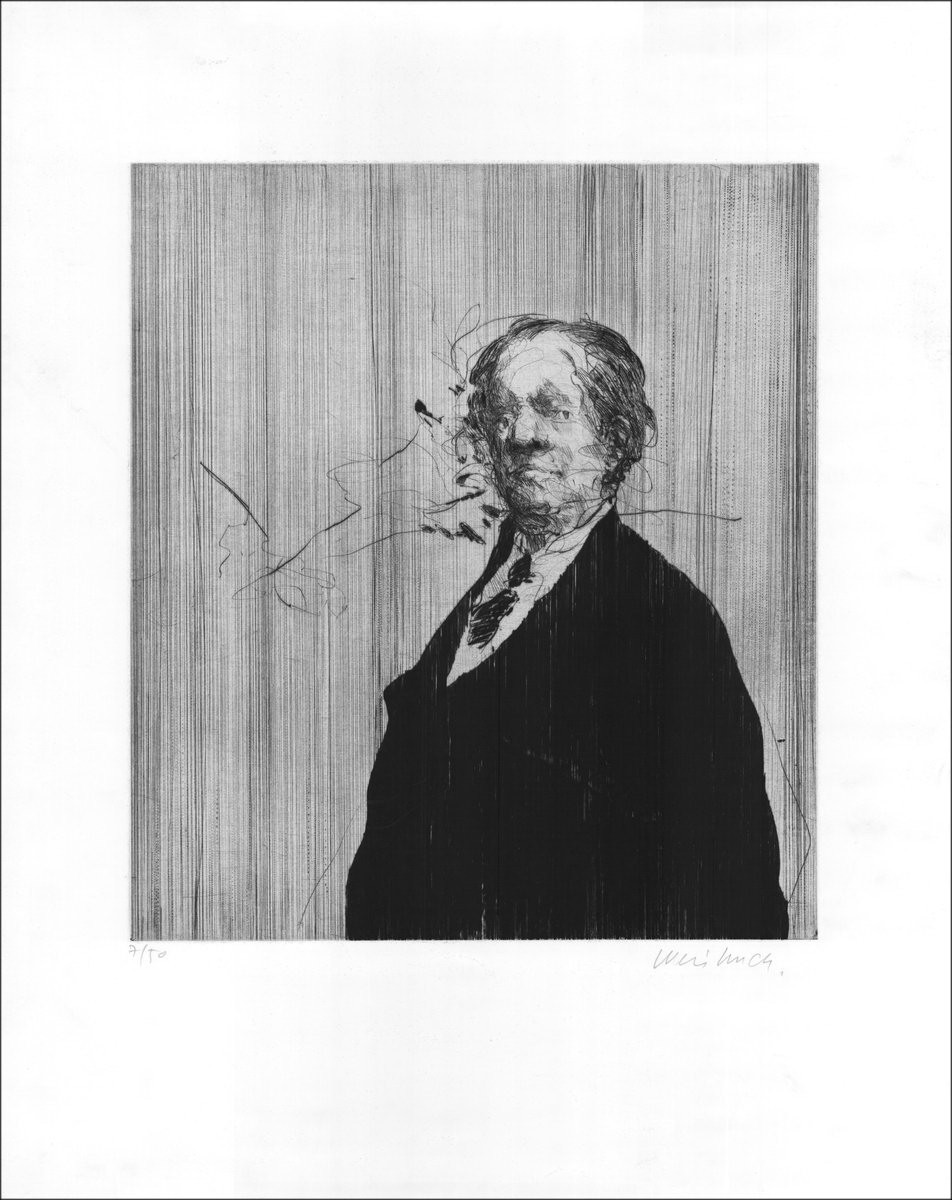 Acquista Claude Weisbuch Ritratto di uomo Incisione originale