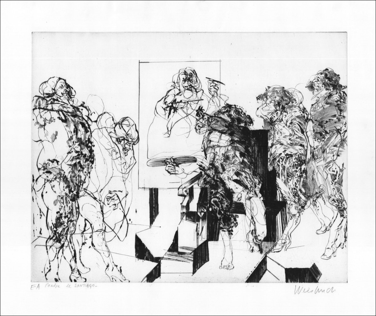 Comprar Grabado original Claude Weisbuch El Orden de Santiago 