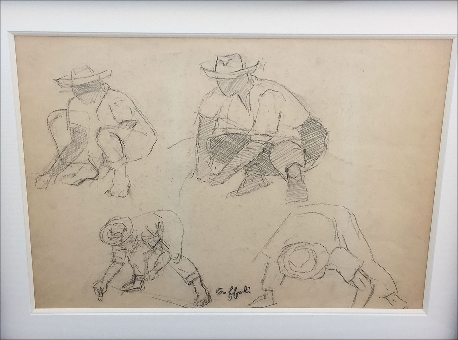Acquista disegno a matita originale TOFFOLI Louis Studio dei personaggi