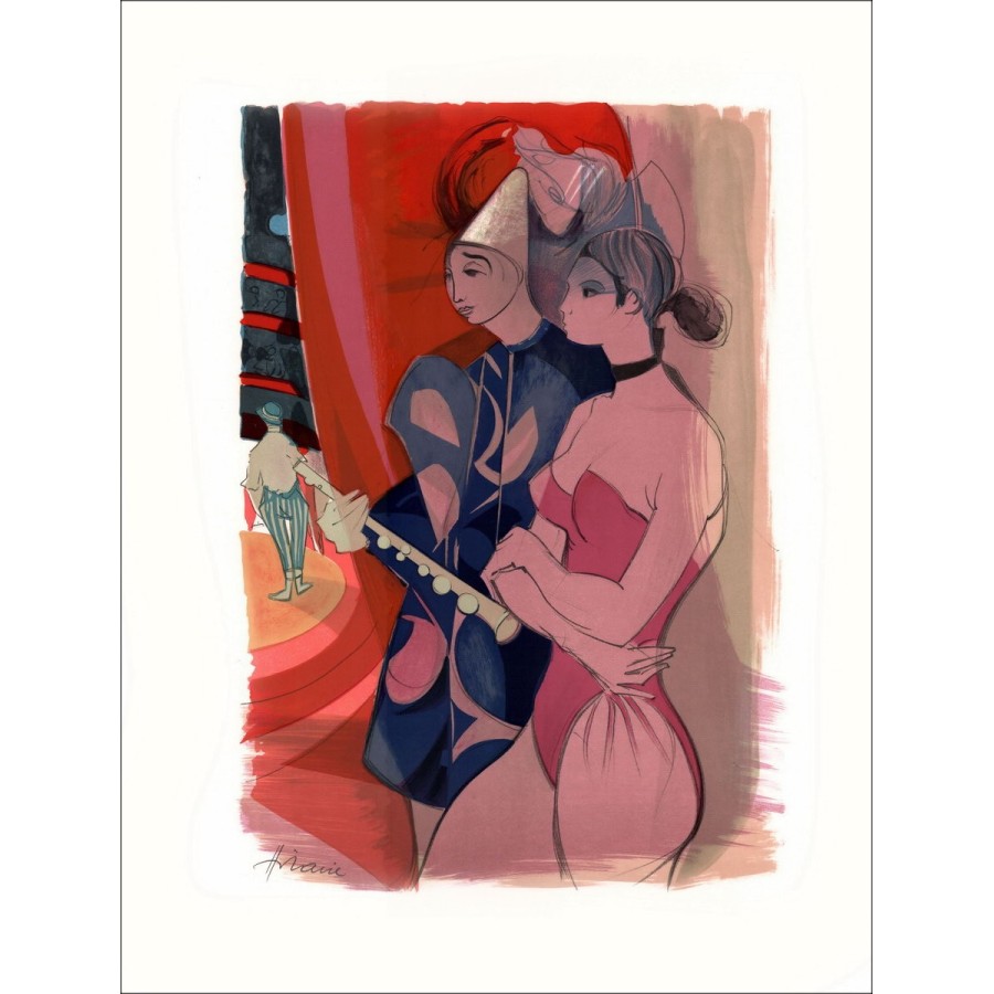 Acheter Le Cirque L’Écuyère Camille HILAIRE Lithographie originale 1974