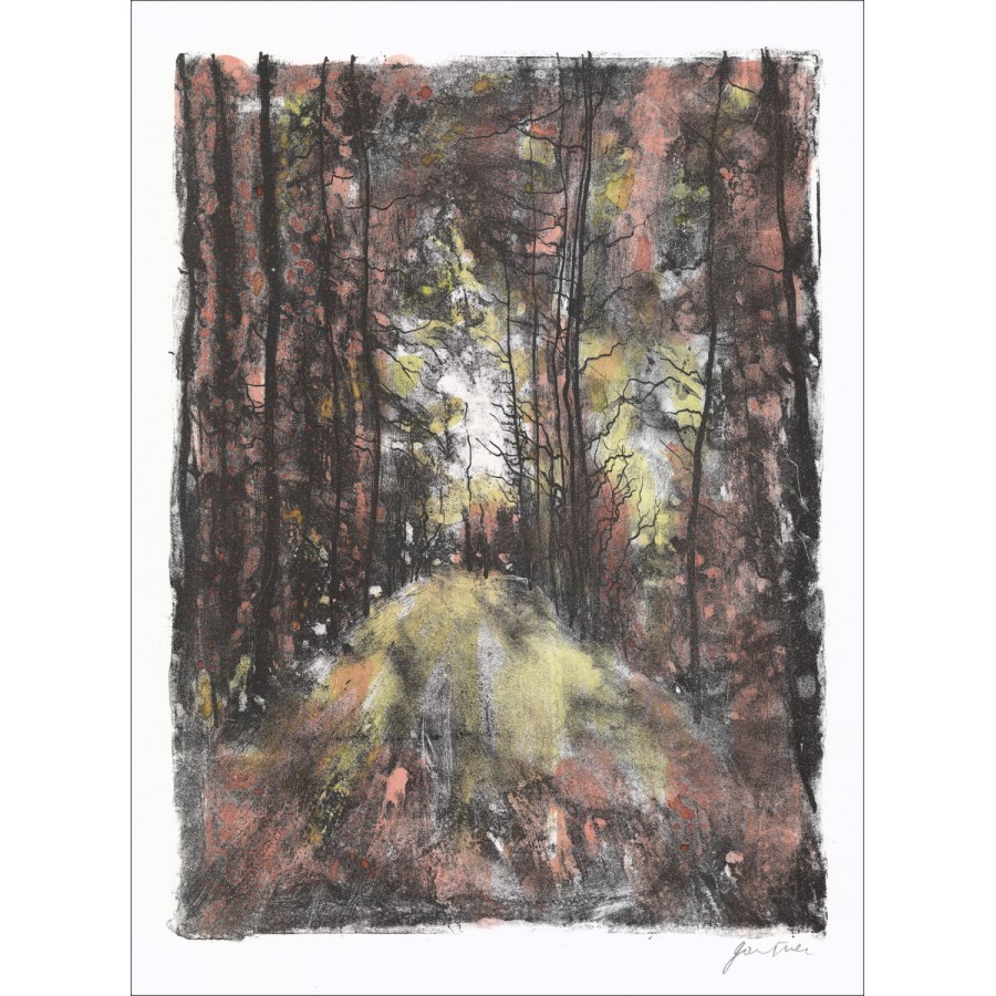 Kaufen Sie original Lithographien Bernard Gantner den Wald im Herbst 1967