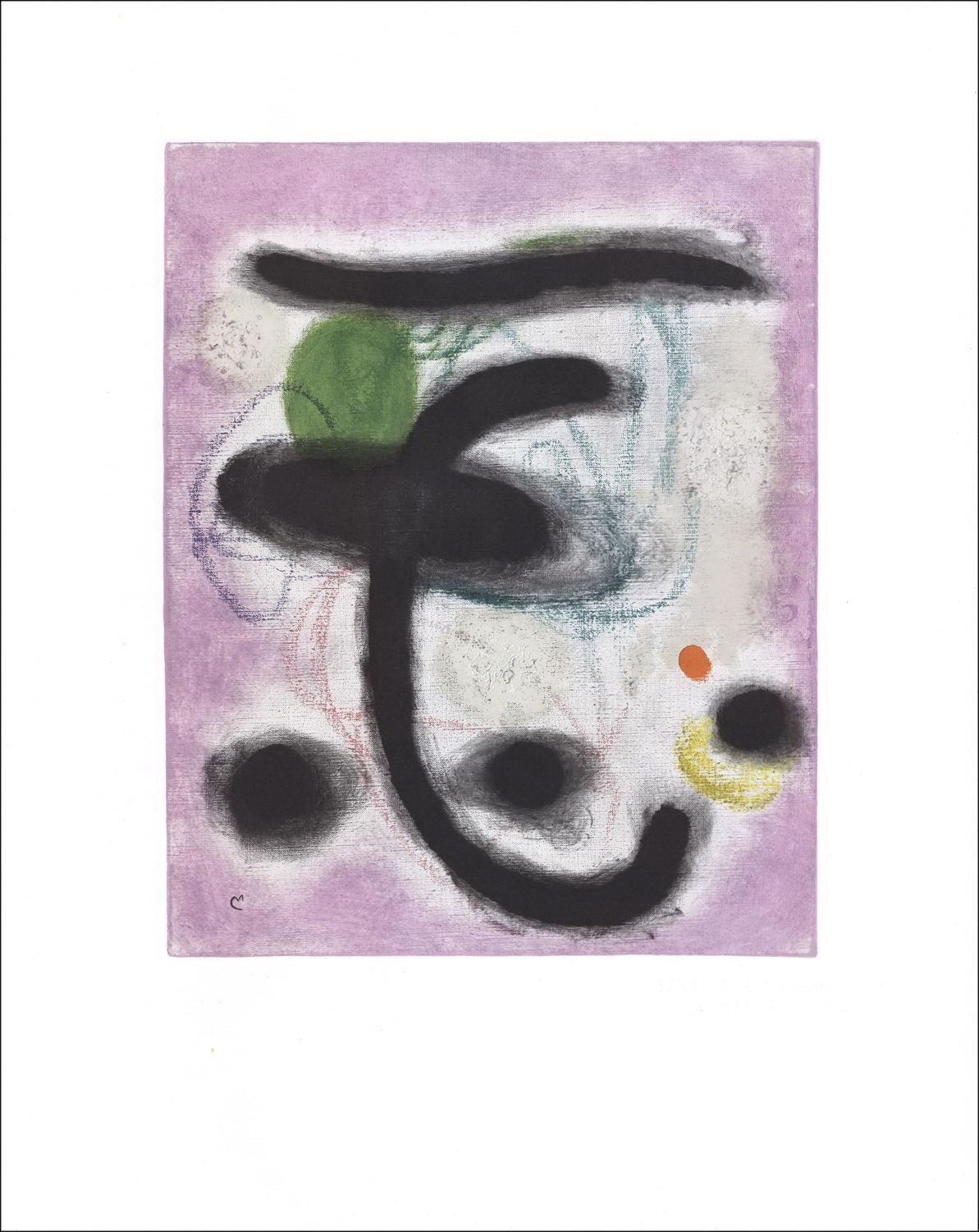 Purchase Composition 08, Seating Woman Joan MIRO Lithograph from 1965