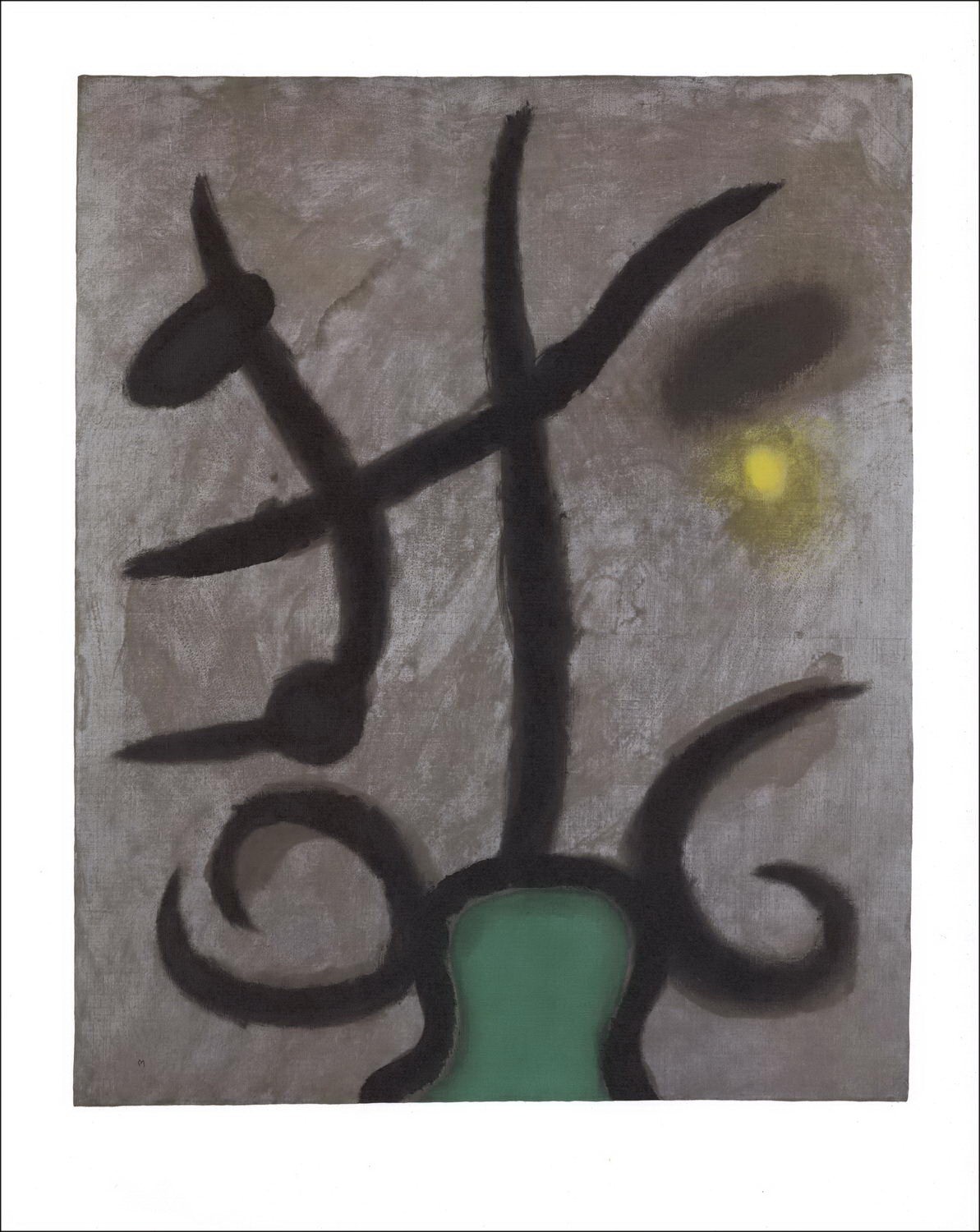 Comprar la composición de la litografía de Joan Miro 10, mujer sentada 1965