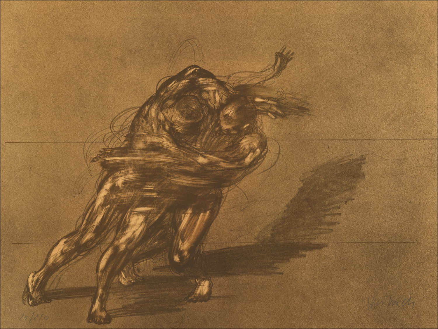 Kaufen Sie Kämpfer Claude Weisbuch Original-Lithographie