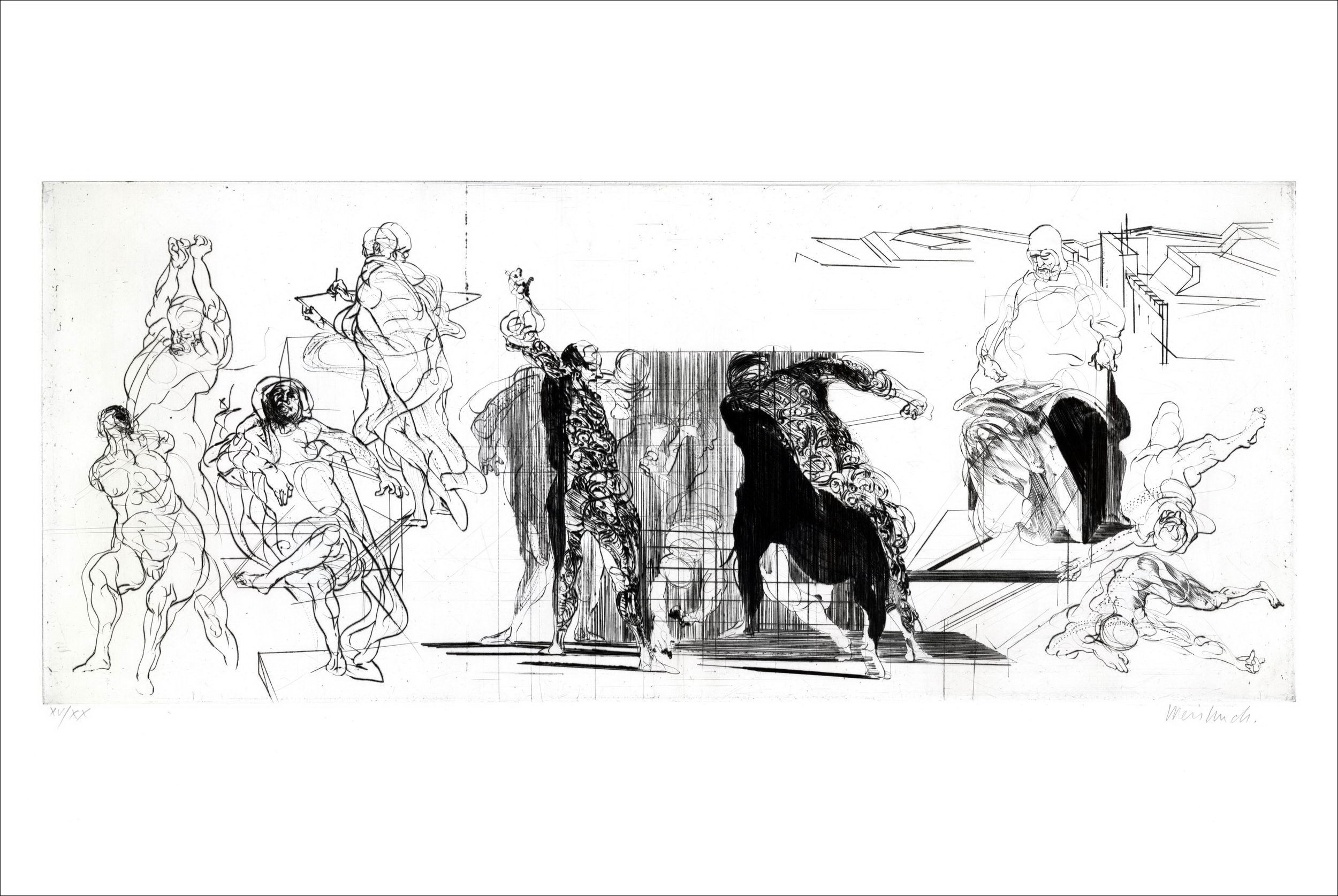 Buy Original engraving Claude WEISBUCH De Principatibus III 1972 