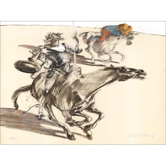 Comprar Litografía Claude Weisbuch Don Quijote Travel en España 