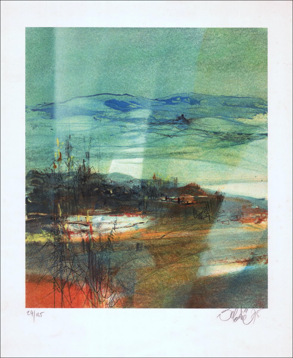 VALADIE Jean-Baptiste - Original Lithograph "Landscape"
