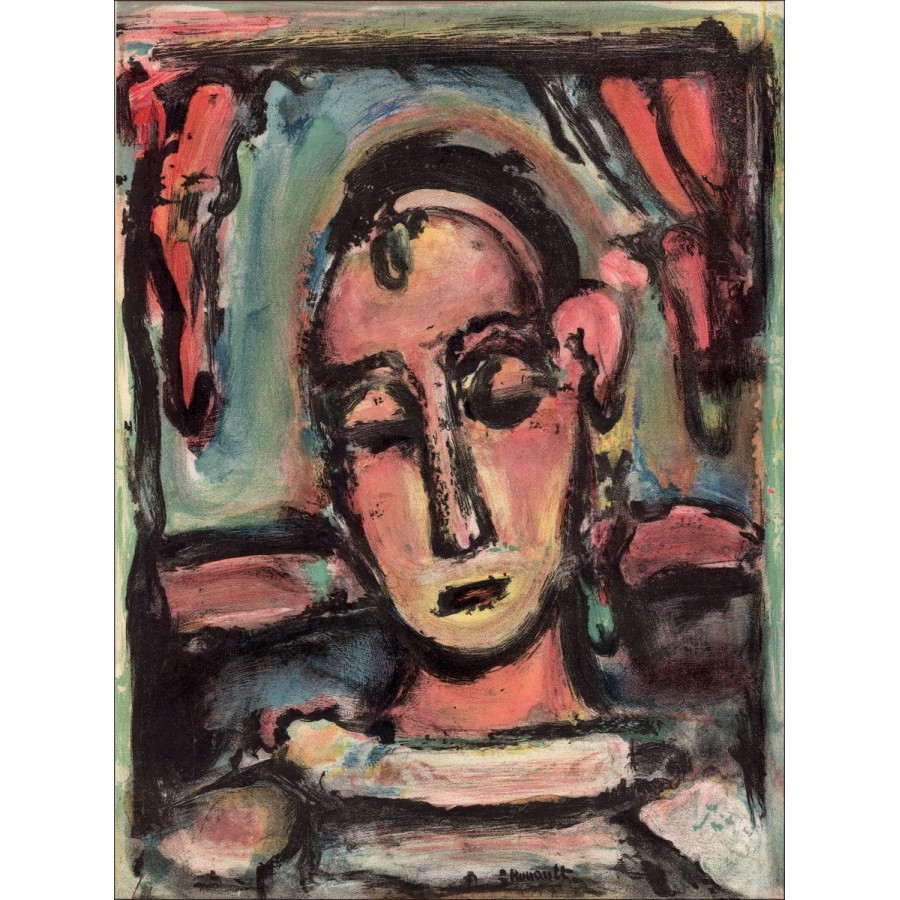Georges Rouault - Lithographie "Porträt der Frau" Mourlot 1939