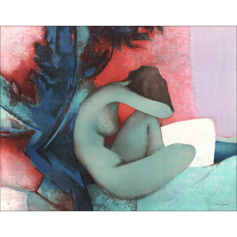 Comprar Grand Nude Blue Claude Gaveau original Litografía Original 
