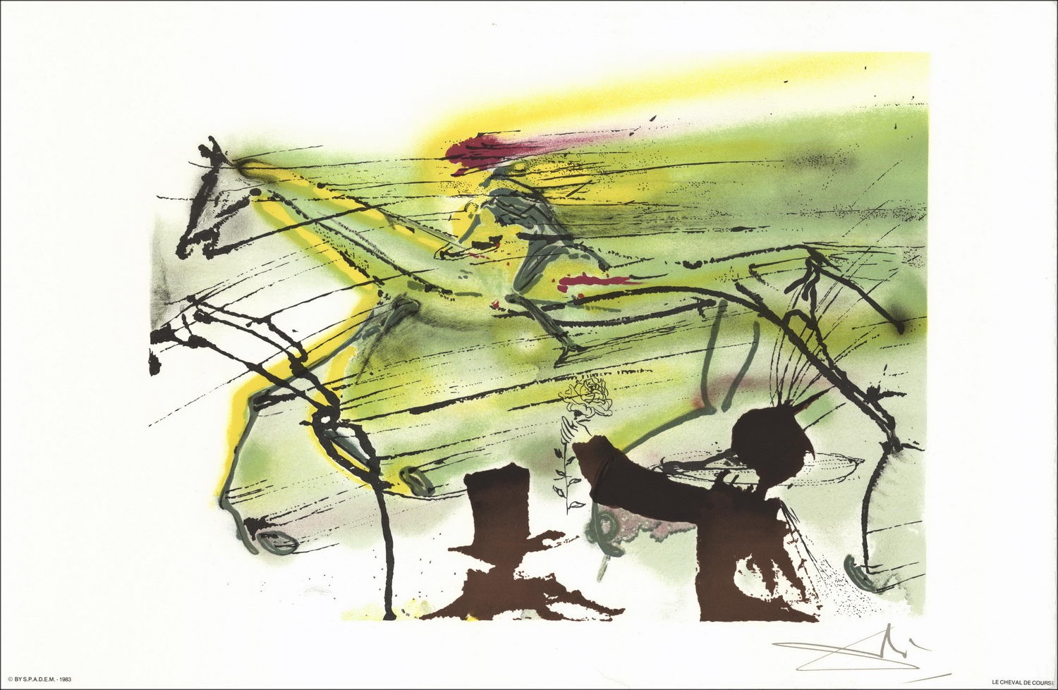 Kaufen Sie dalinische Pferde eine Lithographie von Salvador Dali 