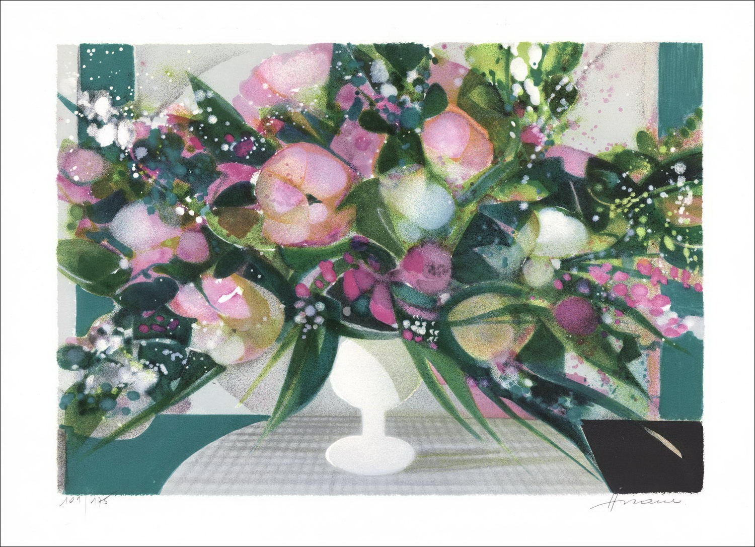 Acquista Camille Hilaire Le Bouquet XIV Litografia originale 