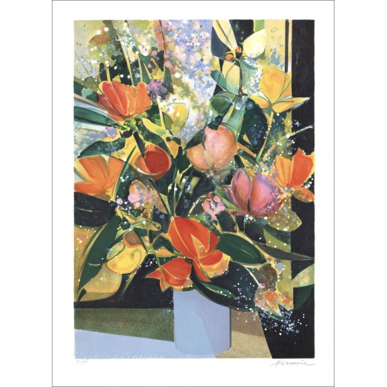 Acquista Camille Hilaire Litografia originale Il bouquet XVI 