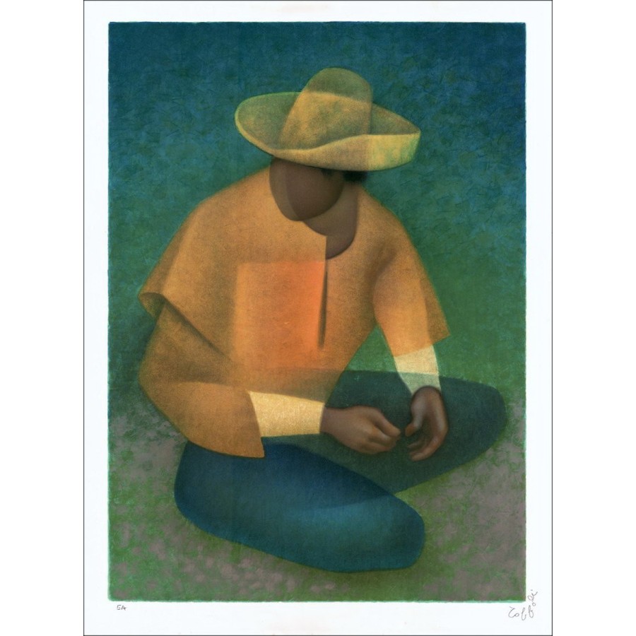 Buy Louis TOFOLI The Mexican (The yellow vest) Original Lithography
