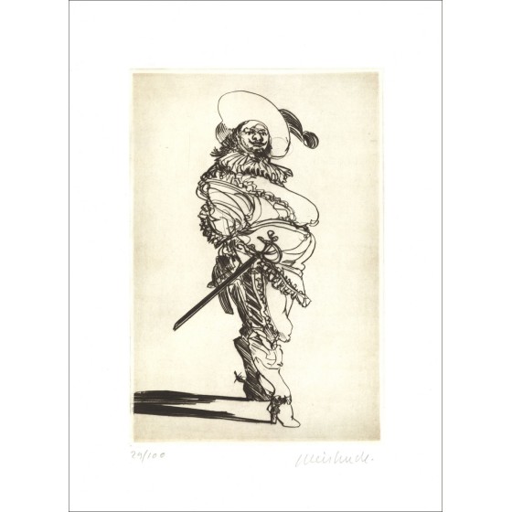 Kaufen Sie Claude Weisbuch Original Rading Tribute an Jacques Callot III 2012 