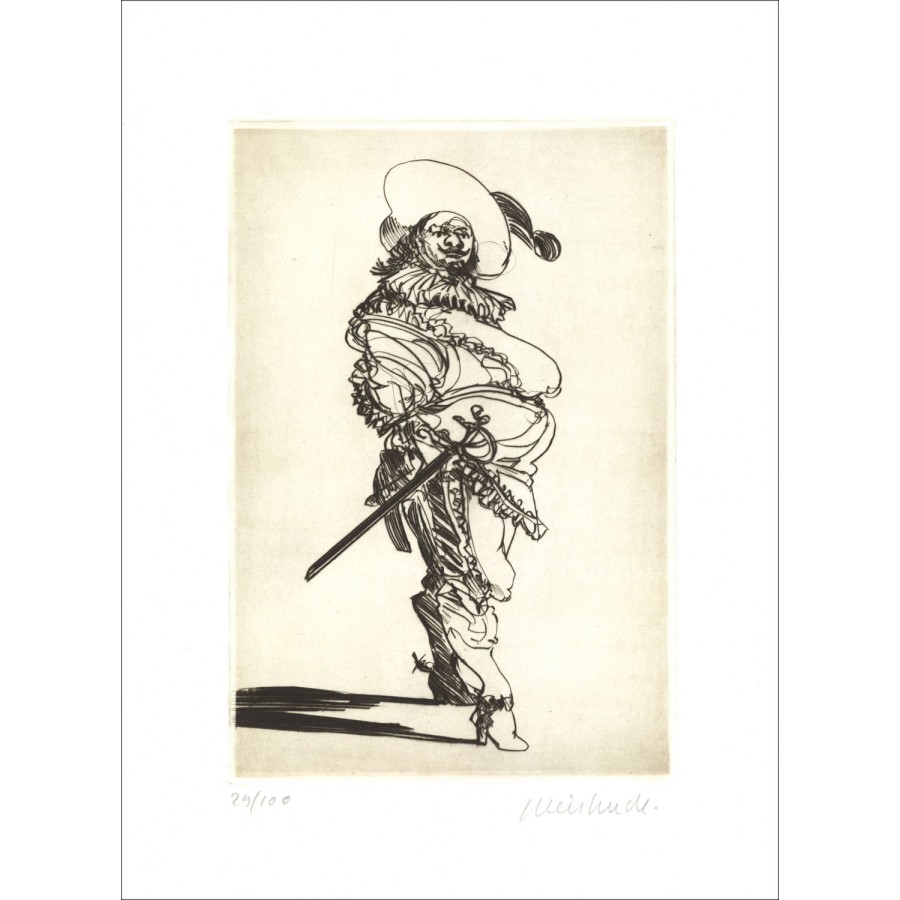 Purchase Claude WEISBUCH Original Engraving Tribute to Jacques CALLOT III 2012 