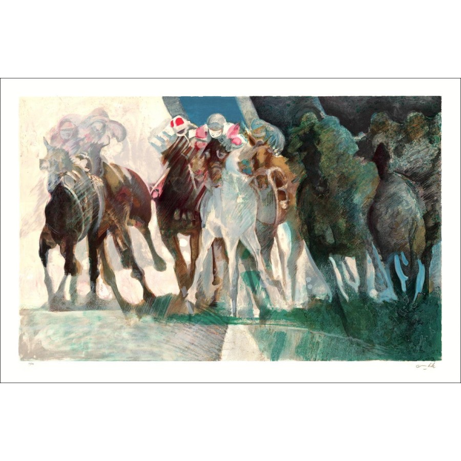 Acheter Lithographie Originale AMBILLE Paul La grande course