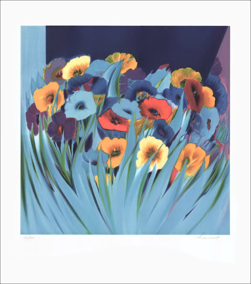 Acquista Anemones de Claude Hemeret Litografia originale 