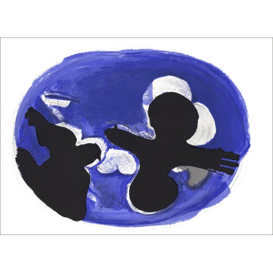 De vogels 03" 35x26cm - 1955