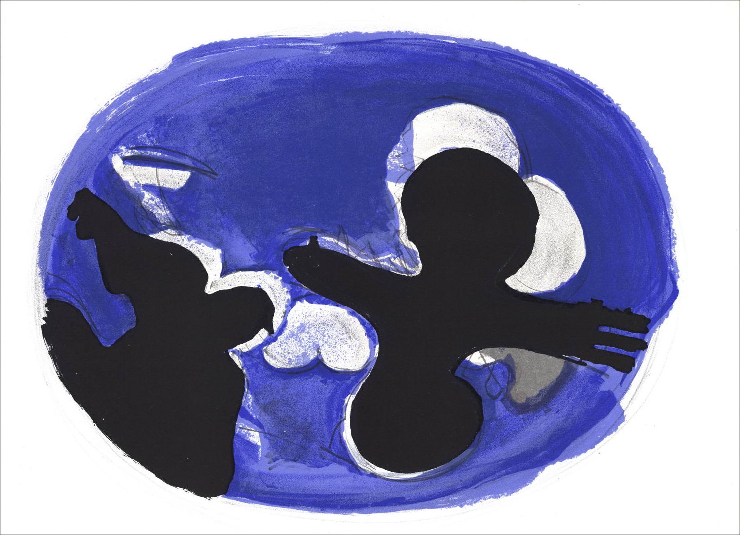 Georges Braque - Litografia "Birds 03" 35x26cm - 1955