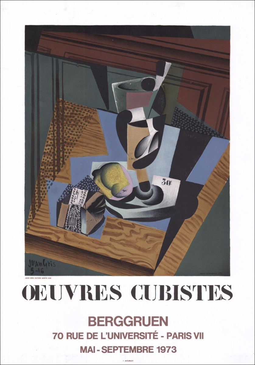 Juan Gris - Litografia originale Galleria Berggruen, 1973