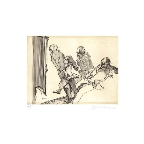 Koop Les Amateurs Originele gravure van Claude WEISBUCH