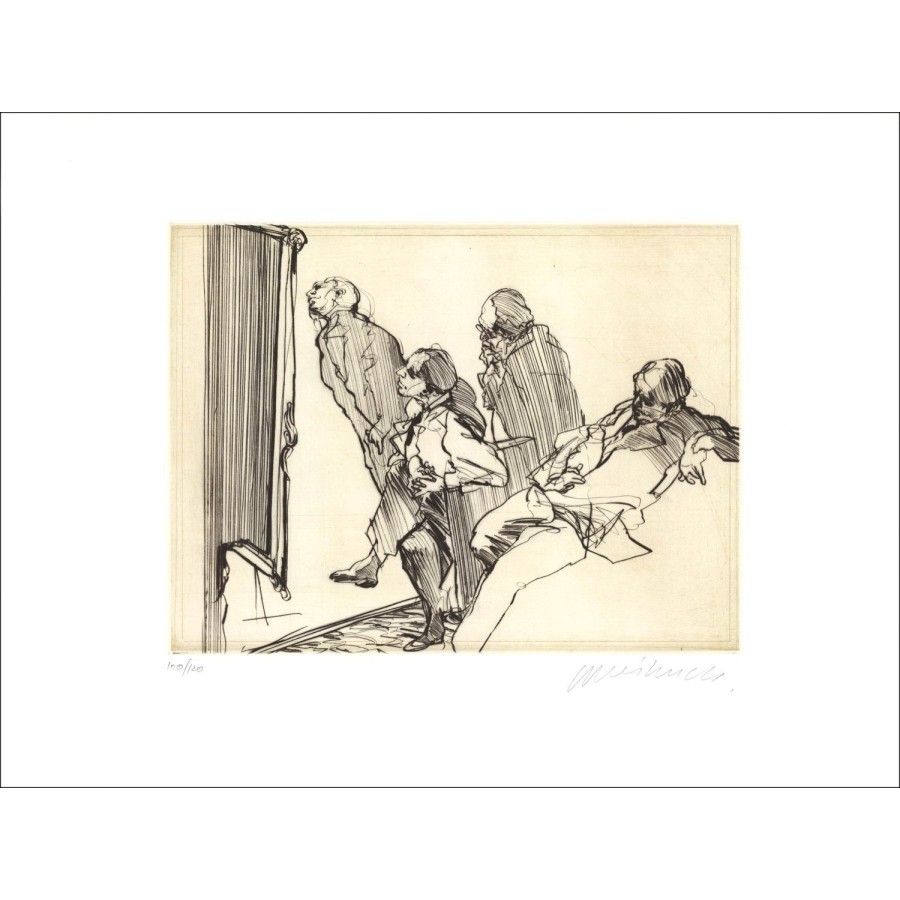 Acheter Les Amateurs Gravure originale de Claude WEISBUCH