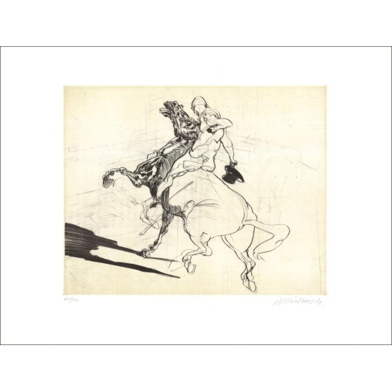 Acquista Claude Weisbuch Original Engraving Souvenir di Zingaros 1989