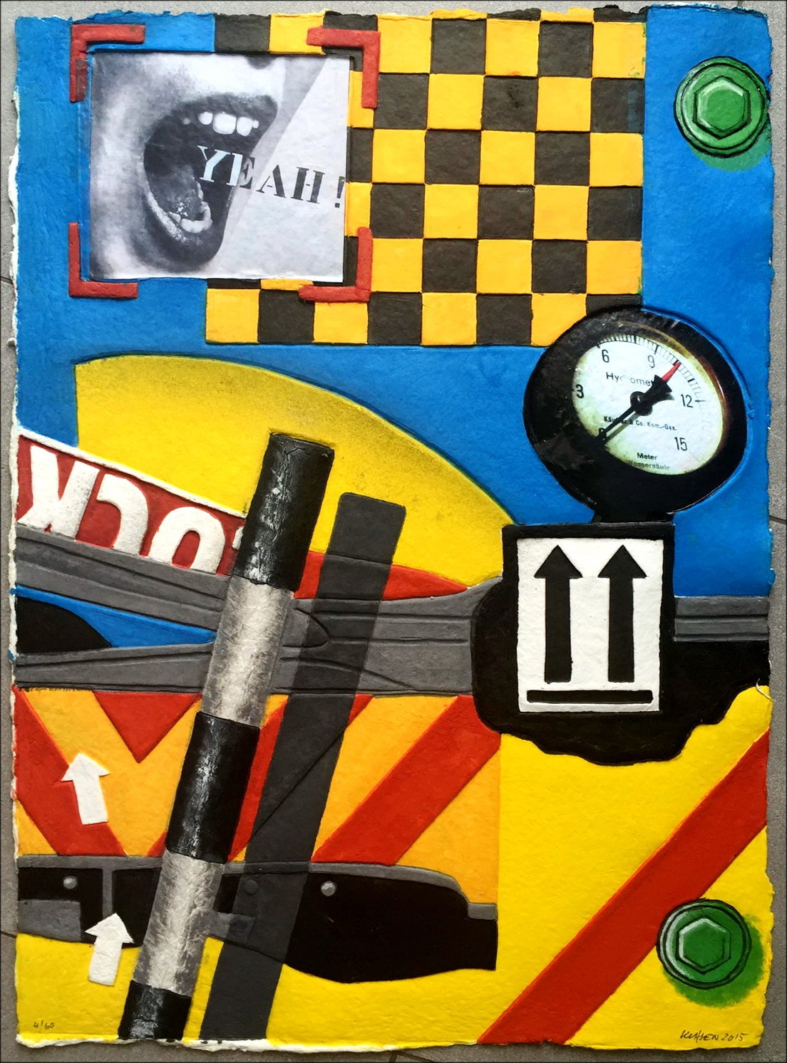 Peter Klasen - Yeah, originale Aquagrarure | Galerie125